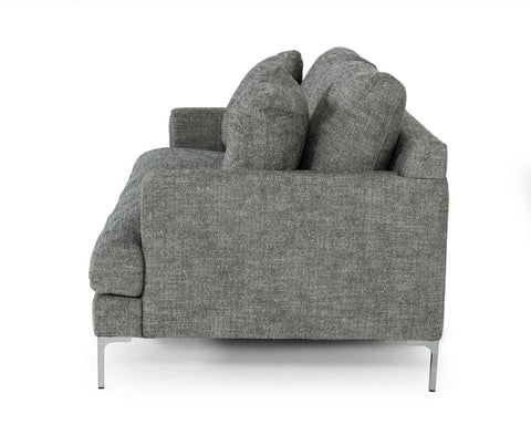 Divani Casa Janina Modern Dark Grey Fabric Sofa Model VGKKKF1032-DRKGRY-3