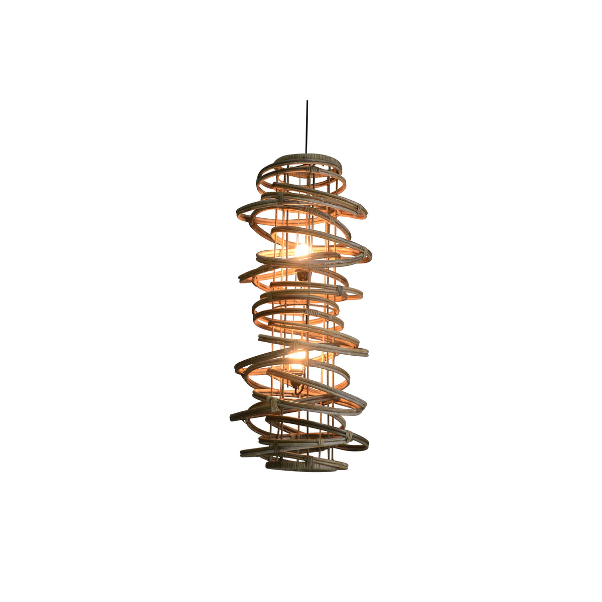 Zedar Natural Rattan Finish Pendant Light