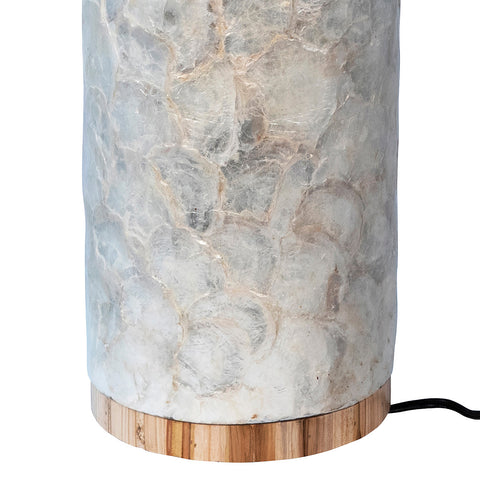 Sangley Natural Capiz Iridescent Finish Table Lamp