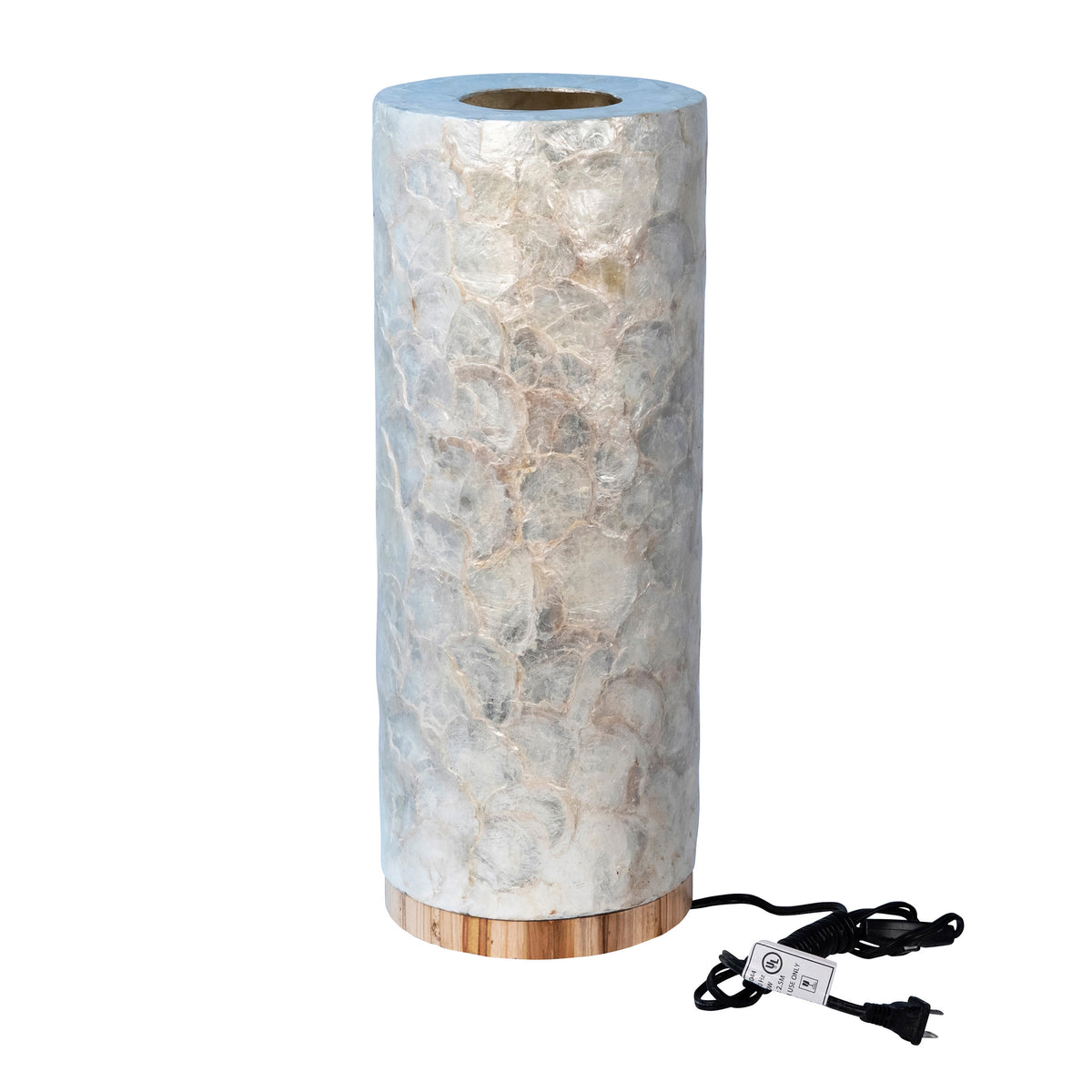 Sangley Natural Capiz Iridescent Finish Table Lamp