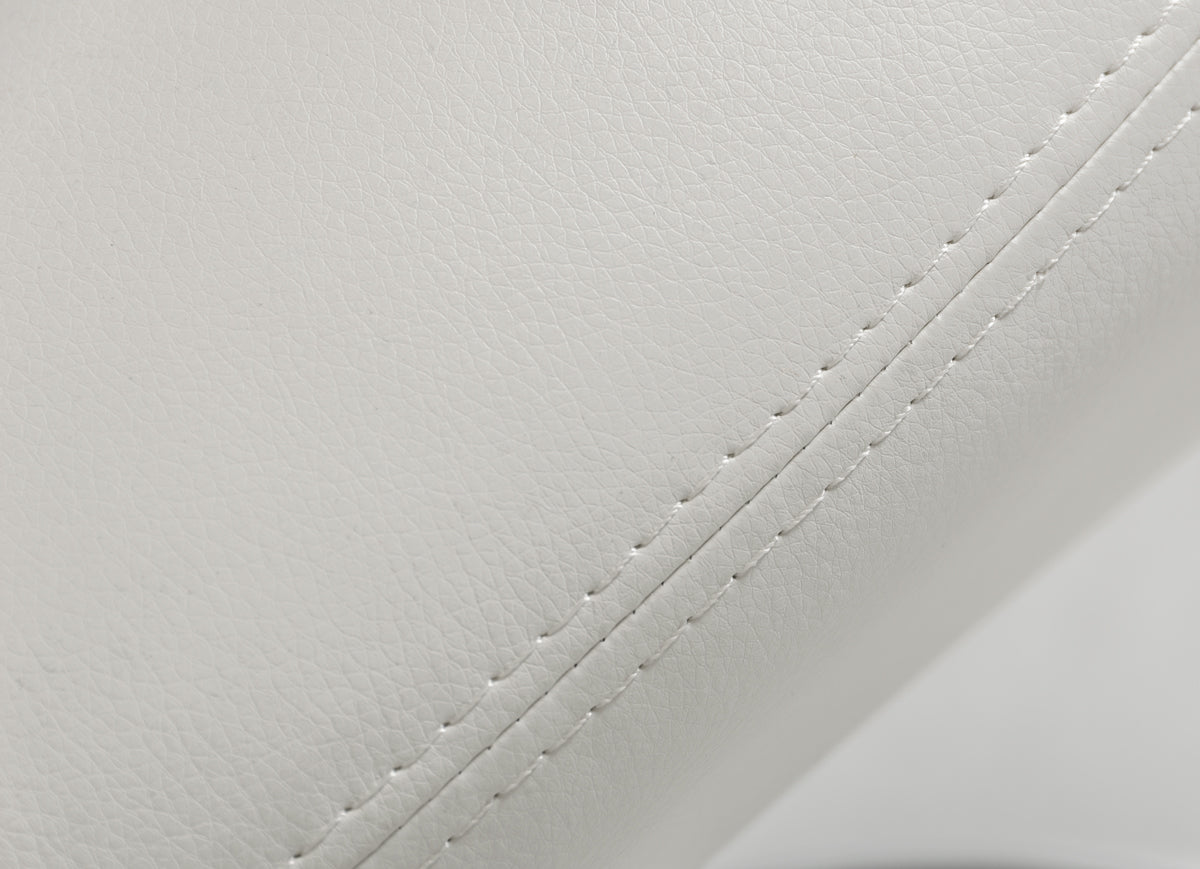 Penn Modern White Leatherette Dining Chair (Set Of 2) Model VGGUJCD-6606-WHT