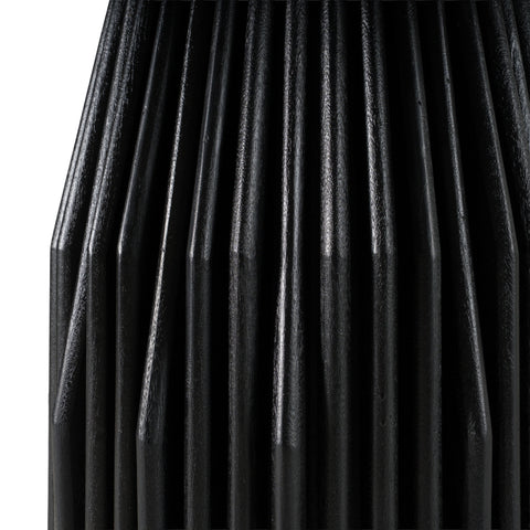 Modrest Jenna Modern Black Marble & Black Mango Round Dining Table Model VGBR-SBA-4227-BLK