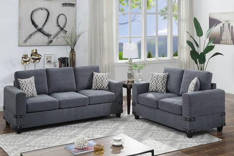 2 Piece Sofa Set Model F8807 By Poundex Furniture