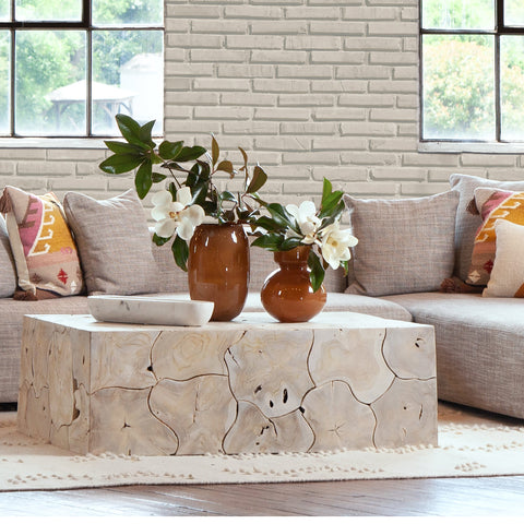 Briar Bleached Teak Finish Coffee Table