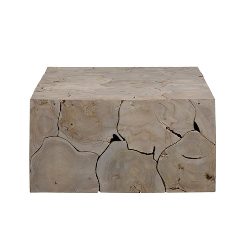 Briar Bleached Teak Finish Coffee Table