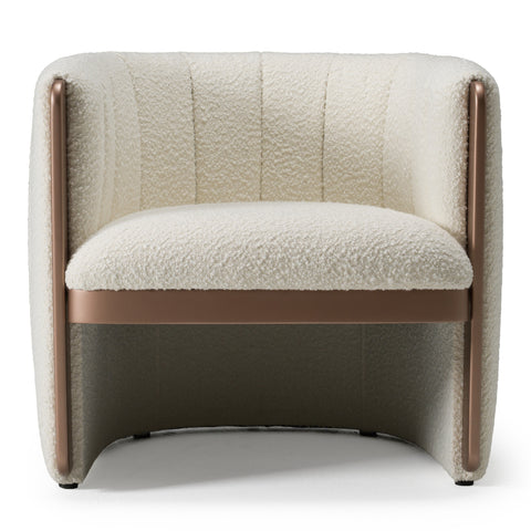 Modrest Joselyn Modern Cream Fabric Accent Chair Model VGOD-ZW-22051-CH