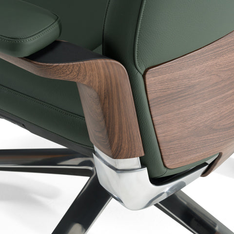 Modrest Johnson Modern Green Leather Executive Office Chair Model VGFU-FK006-A-GRN