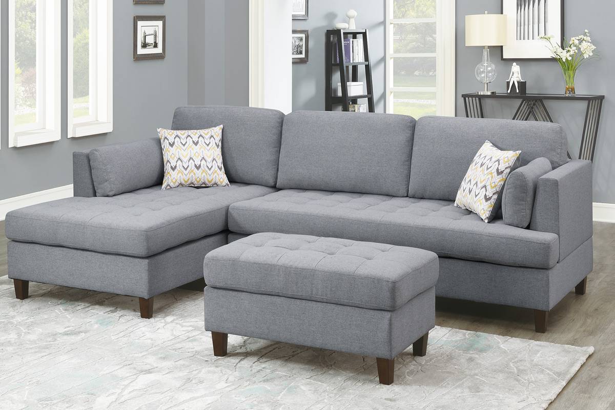 2 Piece Sectional Sofa Model F8832 By Poundex Furniture