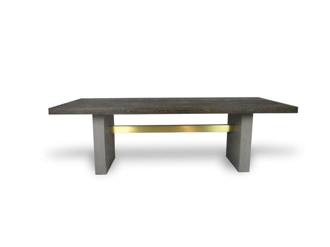 Modrest June Modern Dark Grey & Walnut Dining Table Model VGGR639082-WAL-DT