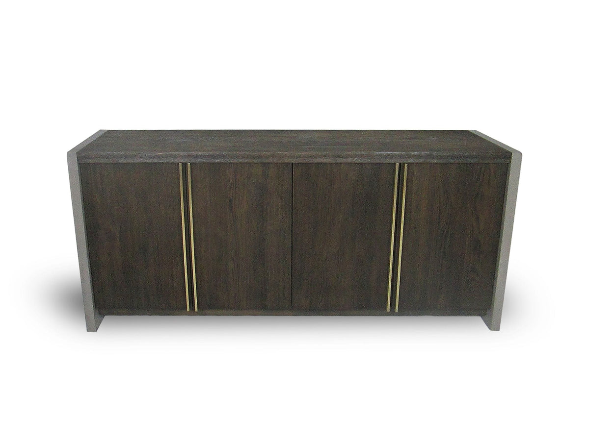 Modrest June Modern Dark Grey & Walnut Buffet Model VGGR639083-WAL-BUF