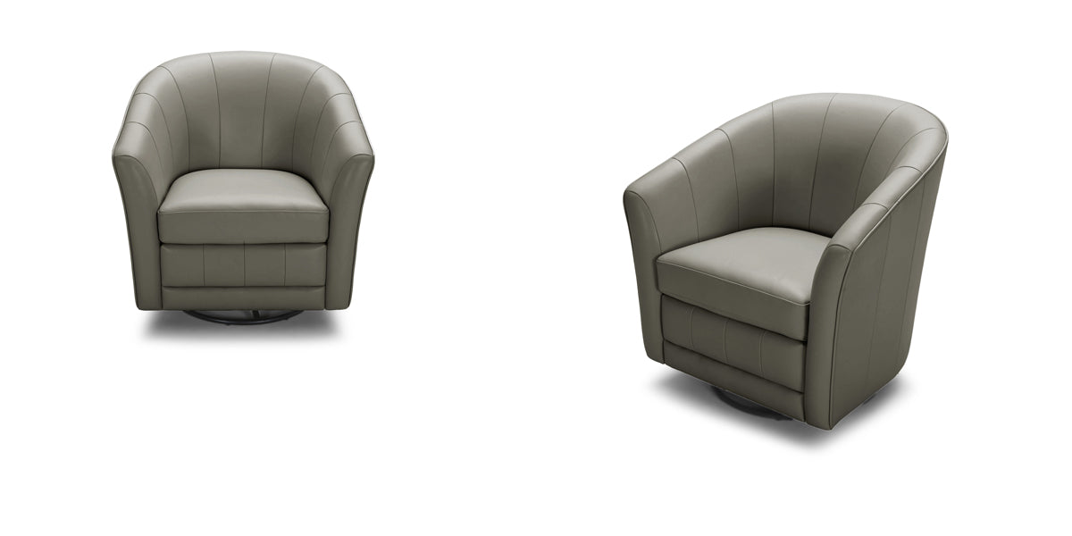 Divani Casa Greer Modern Grey Eco Leather Accent Chair Model VGKKKAA007-CU210-5