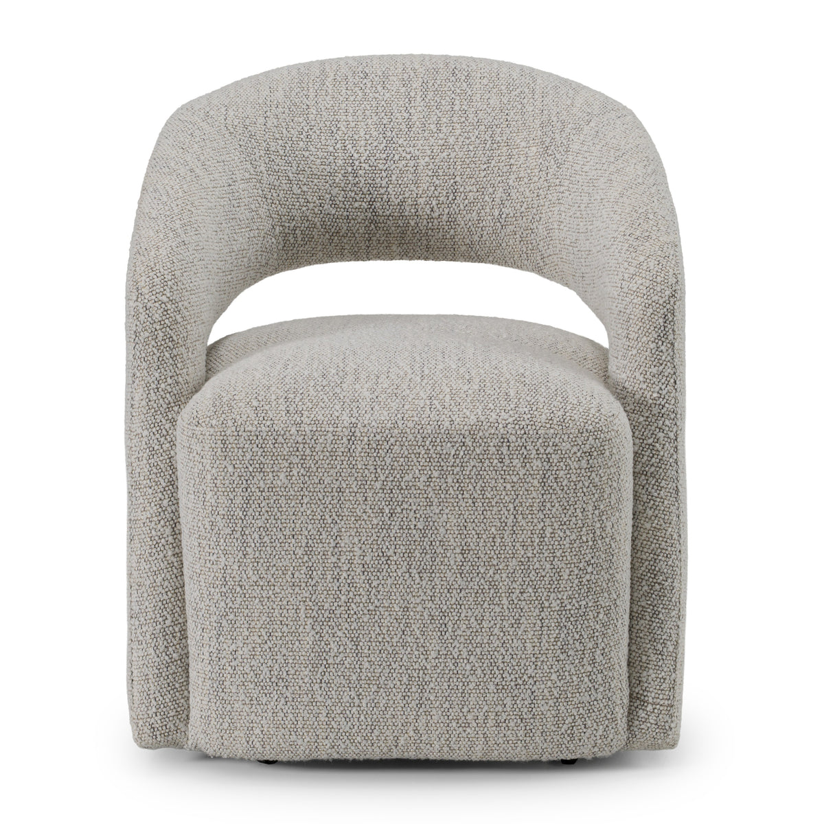 Modrest Kadoka Modern Light Grey Fabric Dining Chair With Castor Wheels Model VGKK-KF-Y2228-LTGRY