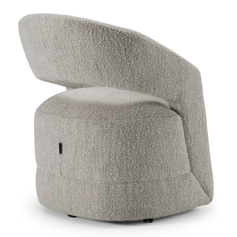 Modrest Kadoka Modern Light Grey Fabric Dining Chair With Castor Wheels Model VGKK-KF-Y2228-LTGRY