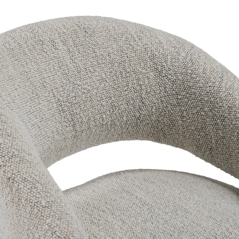 Modrest Kadoka Modern Light Grey Fabric Dining Chair With Castor Wheels Model VGKK-KF-Y2228-LTGRY