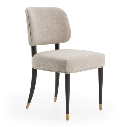 Modrest Kathy Modern Beige Fabric & Oak Dining Side Chair (Set Of 2) Model VGMY-3750-SC-BGE