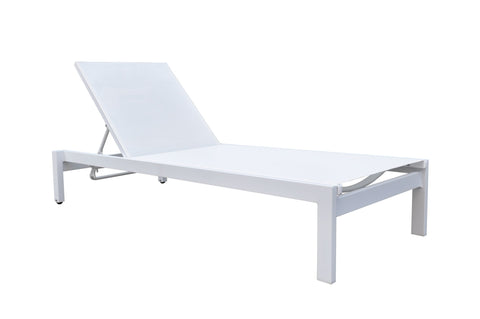 Divani Casa Kayak Modern White Outdoor Chaise Lounge By VIG Furniture