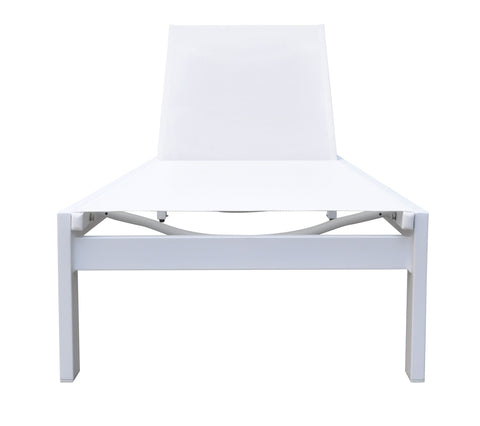 Divani Casa Kayak Modern White Outdoor Chaise Lounge By VIG Furniture