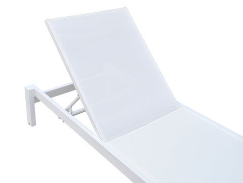 Divani Casa Kayak Modern White Outdoor Chaise Lounge By VIG Furniture