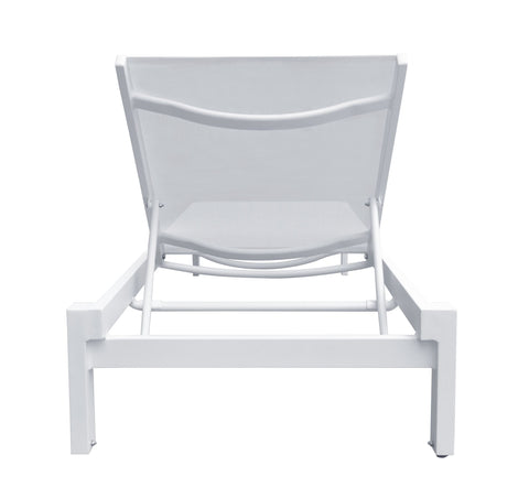 Divani Casa Kayak Modern White Outdoor Chaise Lounge By VIG Furniture