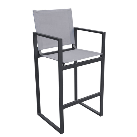 Divani Casa Kayak Modern Charcoal Outdoor Bar Stool By VIG Furniture