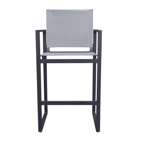 Divani Casa Kayak Modern Charcoal Outdoor Bar Stool By VIG Furniture