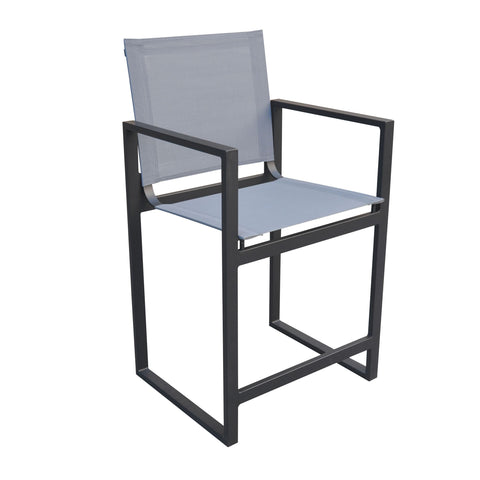 Divani Casa Kayak Modern Dark Charcoal Outdoor Counter Stool By VIG Furniture