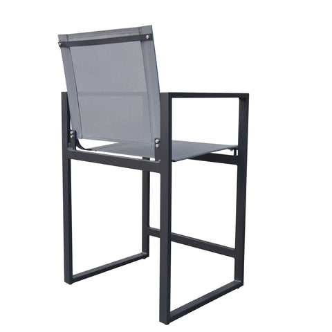 Divani Casa Kayak Modern Dark Charcoal Outdoor Counter Stool By VIG Furniture