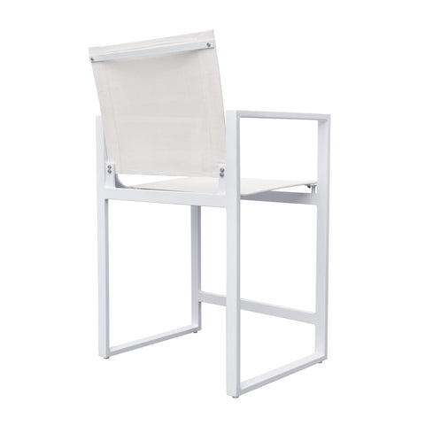 Divani Casa Kayak Modern White Outdoor Counter Stool By VIG Furniture