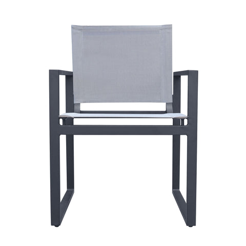 Divani Casa Kayak Modern Charcoal Outdoor Dining Armchair (Set of 2) By VIG Furniture