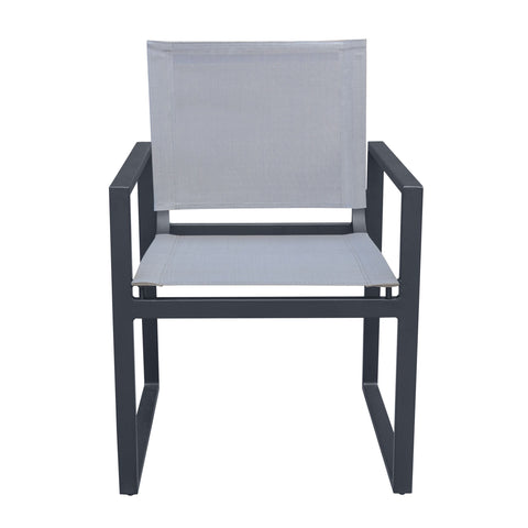 Divani Casa Kayak Modern Charcoal Outdoor Dining Armchair (Set of 2) By VIG Furniture