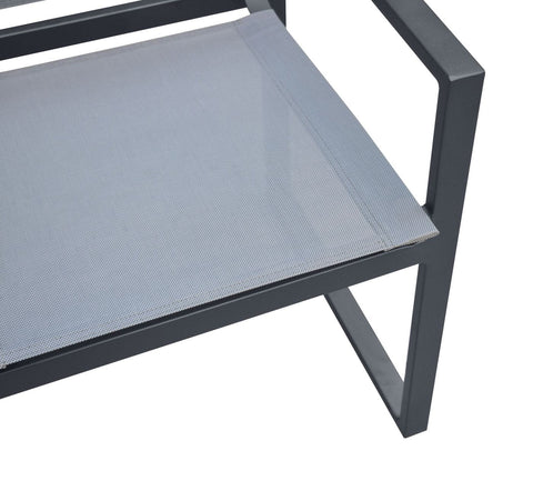 Renava Wake & Kayak Modern Outdoor Grey Dining Table Set Model VGGE-WAKE-KAYAK-DT-SET-GRY