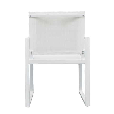 Divani Casa Kayak Modern White Outdoor Dining Armchair (Set of 2) By VIG Furniture