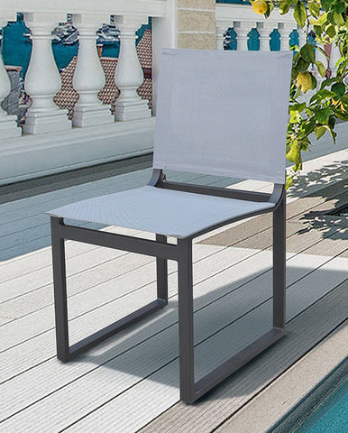 Renava Wake & Kayak Modern Outdoor Grey Dining Table Set Model VGGE-WAKE-KAYAK-DT-SET-GRY