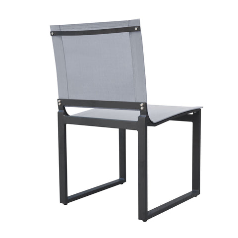 Renava Kayak Modern Outdoor Dark Charcoal Dining Chair (Set Of 2) Model VGGERH-AGEAN-CH-GRY-2
