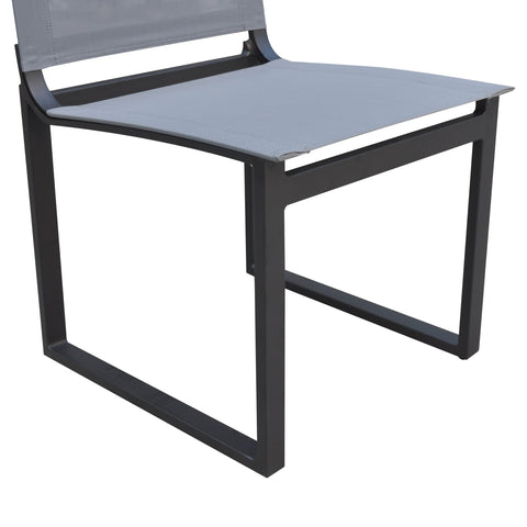 Renava Kayak Modern Outdoor Dark Charcoal Dining Chair (Set Of 2) Model VGGERH-AGEAN-CH-GRY-2