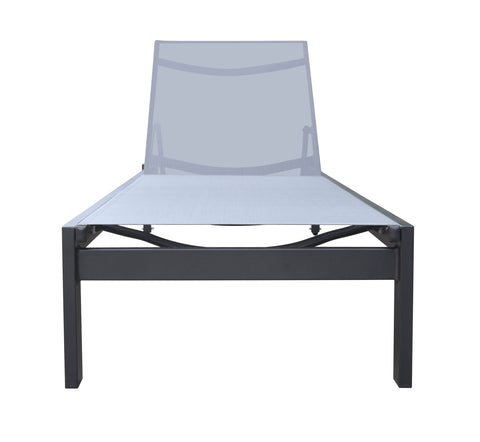 Divani Casa Kayak Modern Charcoal Outdoor Chaise Lounge By VIG Furniture