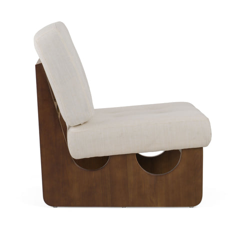 Modrest Kaylie Contemporary Off White Accent Chair Model VGEU-7367LC
