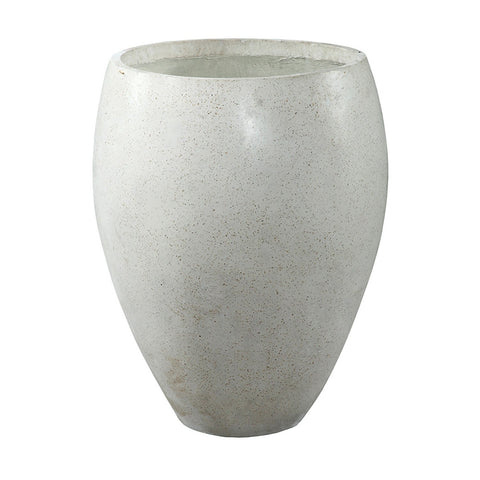 Olwen Natural White Finish Pot