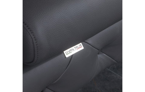 970 DivanItalia Dark Gray Chair – Top Grain Italian LeatherModel:  970-DK_GRAY-CH