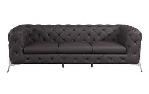 970 DivanItalia Brown Sofa – Top Grain Italian LeatherModel:  970-BROWN-S