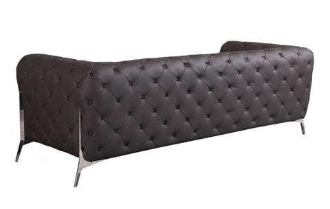970 DivanItalia Brown Sofa – Top Grain Italian LeatherModel:  970-BROWN-S
