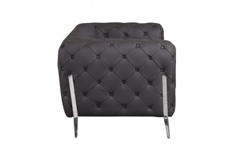 970 DivanItalia Brown Loveseat – Top Grain Italian LeatherModel:  970-BROWN-L