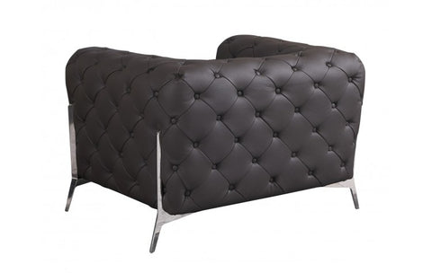 970 DivanItalia Brown Chair – Top Grain Italian LeatherModel:  970-BROWN-CH