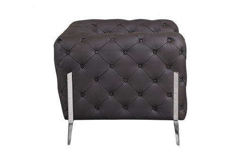 970 DivanItalia Brown Chair – Top Grain Italian LeatherModel:  970-BROWN-CH
