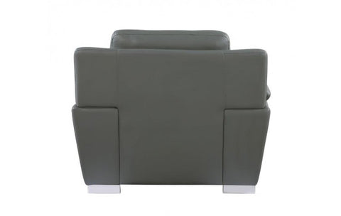 4572 Gray Genuine Leather ChairModel:  4572-GRAY-CH