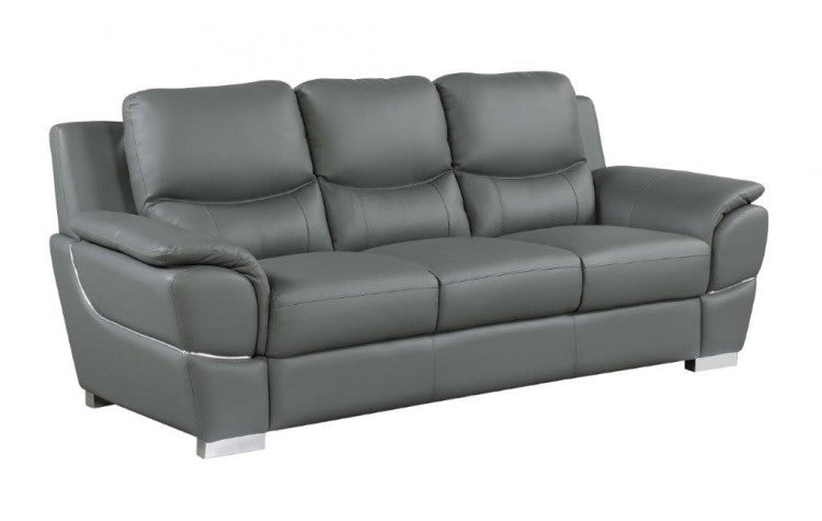 4572 Gray Genuine Leather SofaModel:  4572-GRAY-S