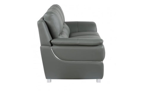 4572 Gray Genuine Leather SofaModel:  4572-GRAY-S