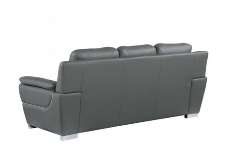 4572 Gray Genuine Leather SofaModel:  4572-GRAY-S