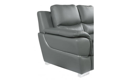 4572 Gray Genuine Leather SofaModel:  4572-GRAY-S