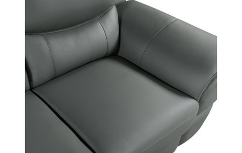 4572 Gray Genuine Leather SofaModel:  4572-GRAY-S